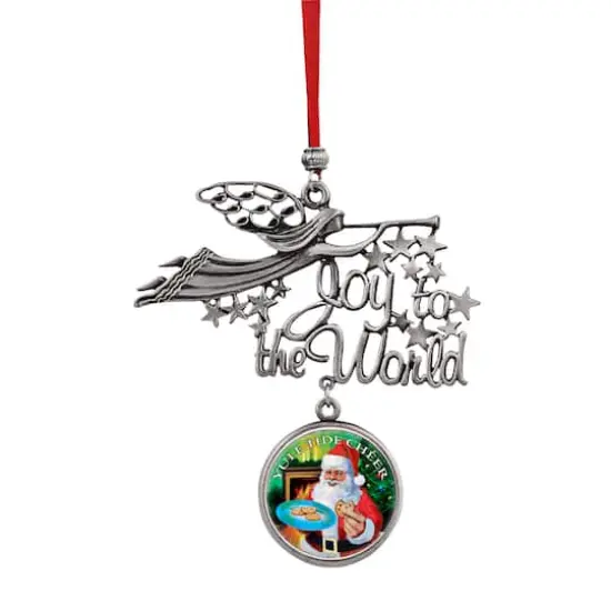 Joy to the World Santa Yule Tide Cheer JFK Half Dollar Ornament {1}