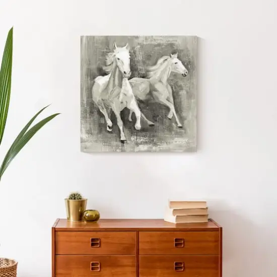 Running Horses 20" x 20" Canvas Wall Art {5}