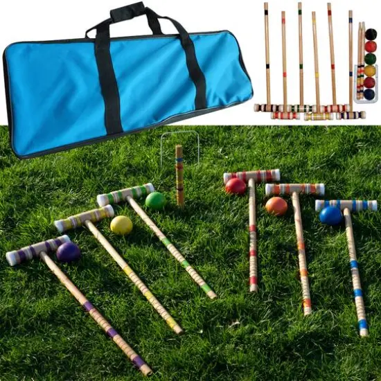 Toy Time Croquet Set with Carrying Case {1}