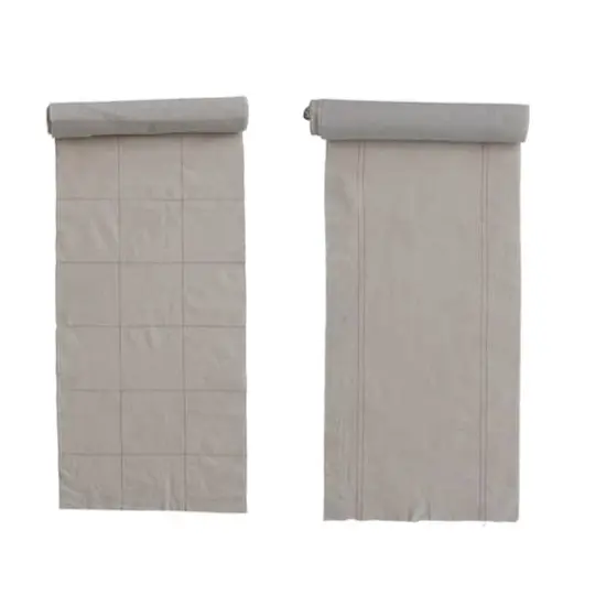 Hello Honey&reg; Natural & Red Woven Torn Cotton Blend Fabric Roll Set {4}