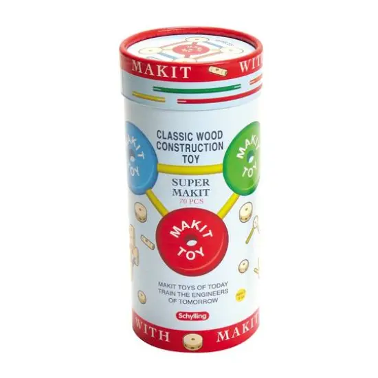 Schylling Makit Wood Building Set, 70ct. {1}