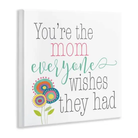 Stupell Industries Mom Everyone Wishes For Floral Wall Plaque Art {4}