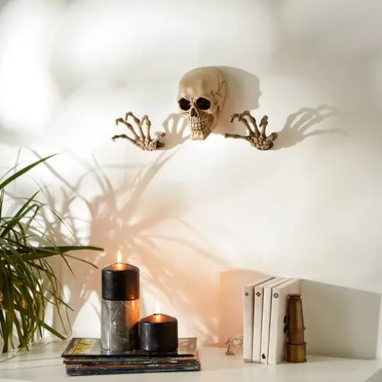 6" Skeleton Wall D&eacute;cor Set {4}