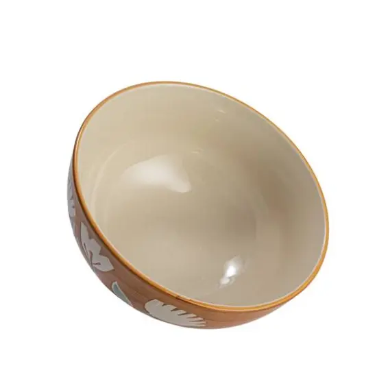 Hello Honey® 8" Hand-Painted Wax Relief Pattern Stoneware Bowls, 6ct. {7}