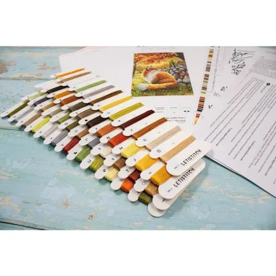 LetiStitch A Friend for Little Fox Counted Cross Stitch Kit {11}