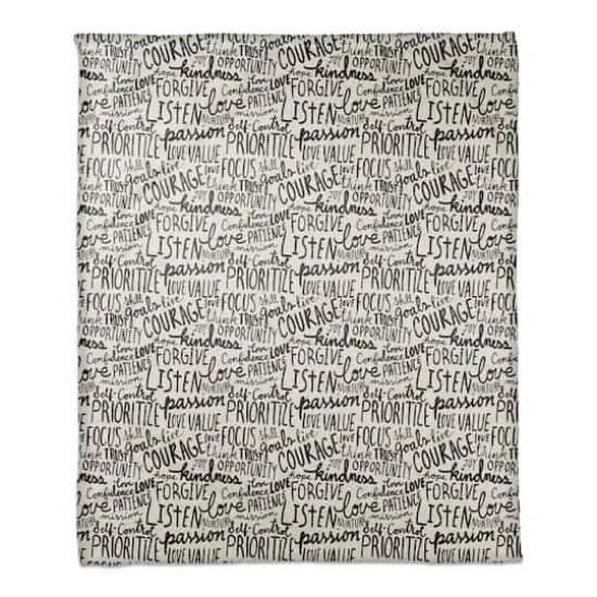 Wisdom Words 50" x 60" Coral Fleece Blanket {1}