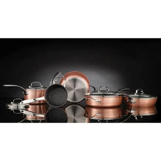 THE ROCK by Starfrit 10-Piece Copper Cookware Set {6}