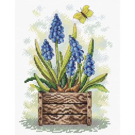 MP Studia Sapphire Flower Cross Stitch Kit {3}