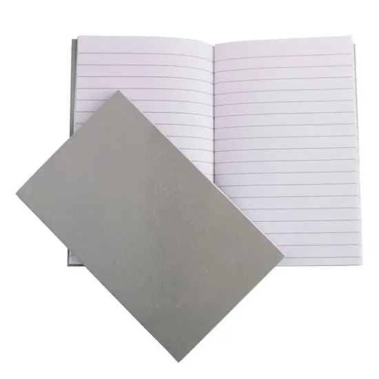 JAM Paper Glitter Kraft Pocket Journal, 2ct. Silver {1}