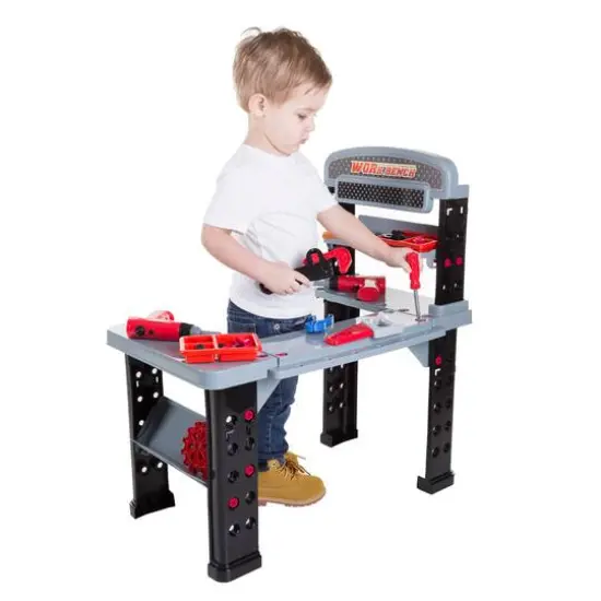 Toy Time Woodworking & Mechanic Workshop Tool Bench {5}