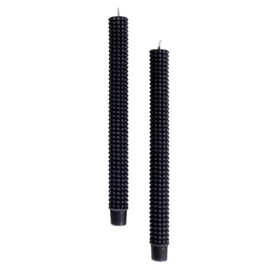 Hello Honey&reg; 10" Navy Blue Unscented Hobnail Taper Candles, 2ct. {7}