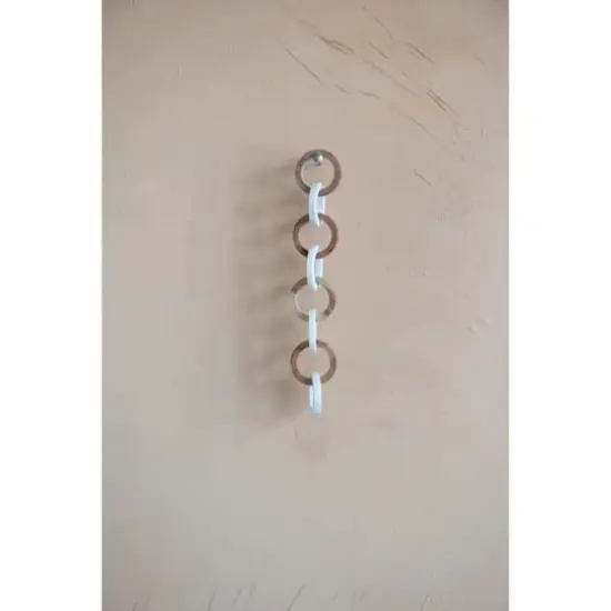 Hello Honey&reg; 23.5" Acacia Wood & Marble 8-Links Chain {4}