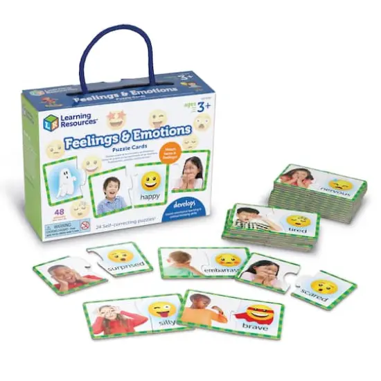 Learning Resources Feelings & Emotions Puzzle Cards {1}
