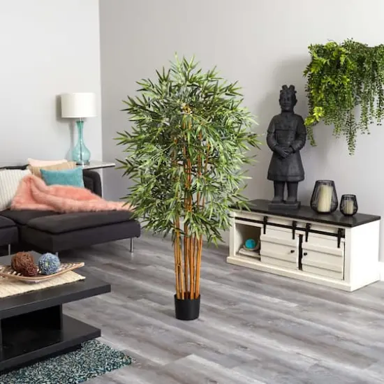5ft. Potted Curved Bamboo Tree {4}