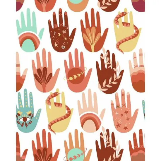 RoomMates Hamsa Peel & Stick Wallpaper Gray/White {2}