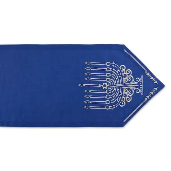 DII&reg; 68" Menorah Embroidered Table Runner {5}