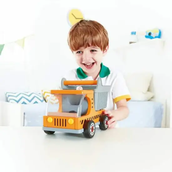 Hape Yellow Dumper Truck {3}