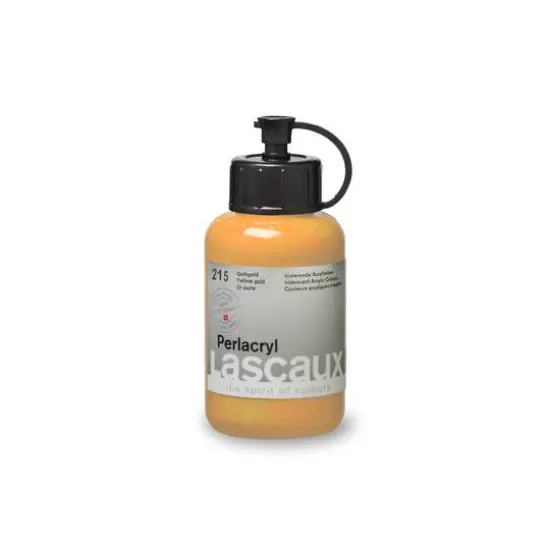 Lascaux Pearlacryl Paint, 85mL 215 Yellow Gold {4}
