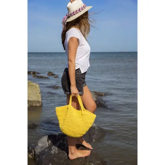 Hoooked RibbonXL Yarn Lemon Yellow {4}