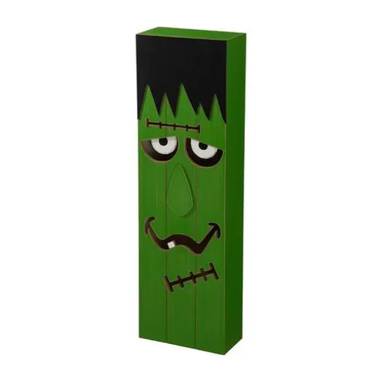 Glitzhome&reg; 30" Lighted Halloween Frankenstein Porch Decor {6}