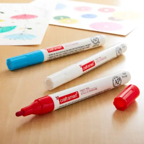 Craftsmart&reg; Paint Pen, Broad Line 3 Pc &mdash; Patriotic {3}