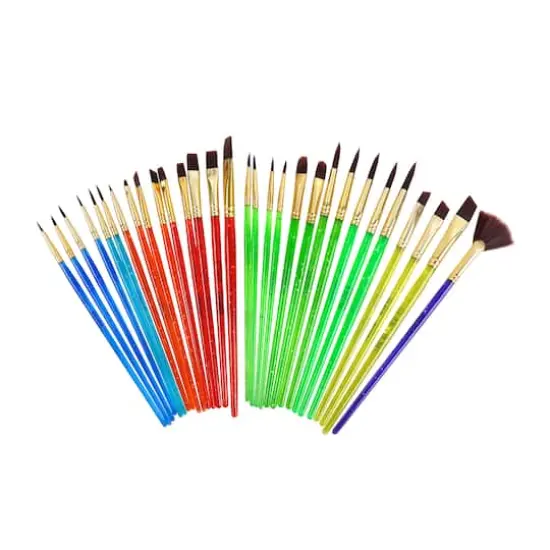 Multi-Purpose 30 Piece Synthetic Brush Set by Craft Smart&reg; {1}