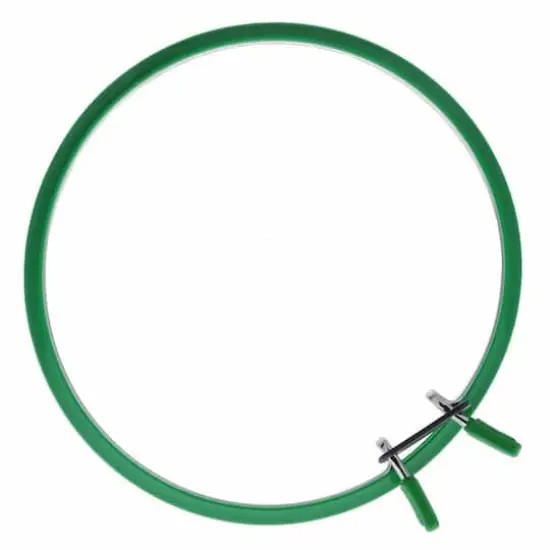 Nurge 8" Spring Metal Embroidery Hoop Deep Green {1}