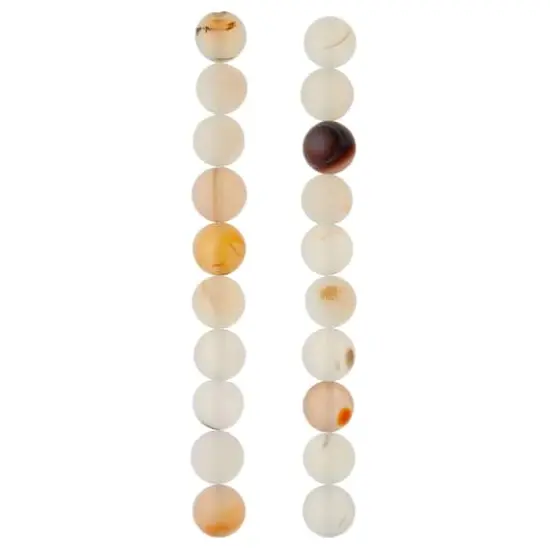 Matte Chalcedony Round Beads, 10mm by Bead Landing&trade; {4}