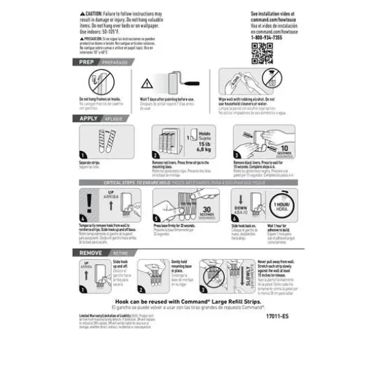 3M Command&trade; 15lb. X-Large Hook {11}