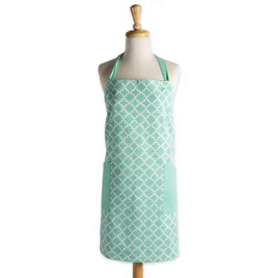 DII&reg; Aqua Lattice Print 2-Pocket Apron Assorted {7}