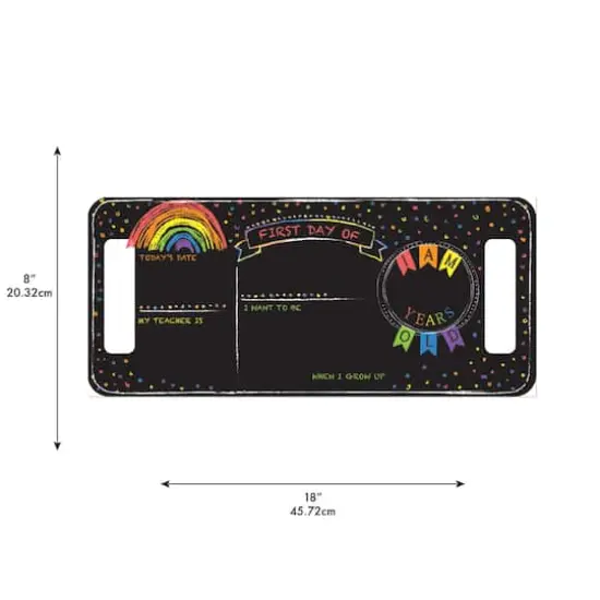 RoomMates Last or First Day of School Rainbow Double-Sided Chalkboard {5}
