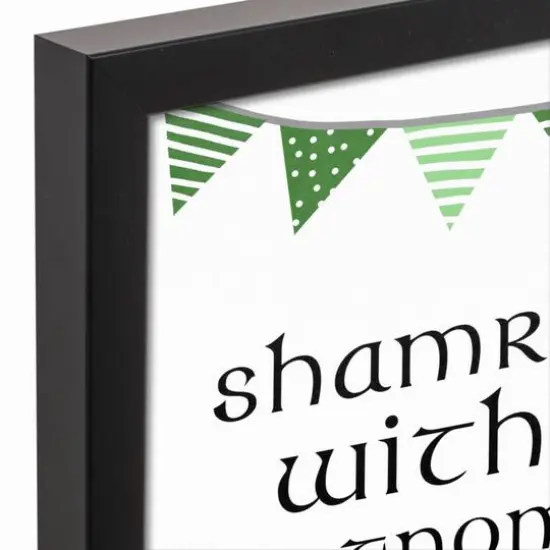 Shamrockin Gnomies 12.73" x 15.73" Black Framed Canvas {4}