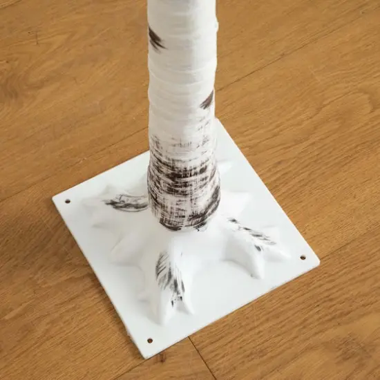 6ft. Pre-Lit White Weeping Willow Artificial Christmas Tree, Warm White LED Lights {7}