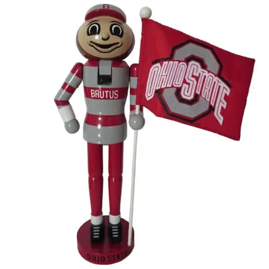 Santa's Workshop 12" Ohio State Mascot & Flag Nutcracker {1}