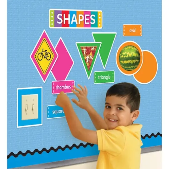 Trend Enterprises&reg; Shapes All Around Us Wipe Off Learning Set {6}