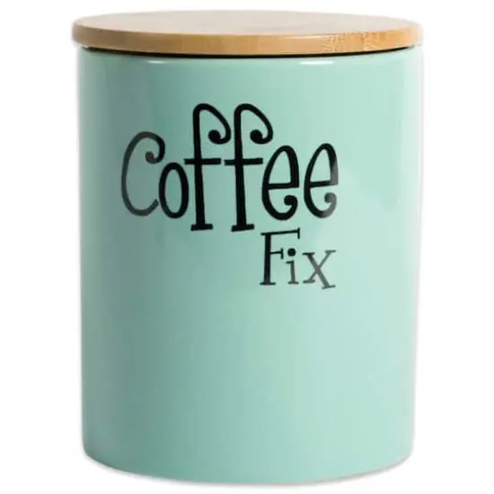 DII&reg; Coffee, Sugar & Tea Ceramic Canister Set Aqua {6}