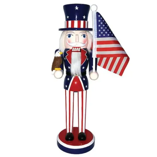Santa's Workshop 14" Stars & Stripes Nutcracker {1}