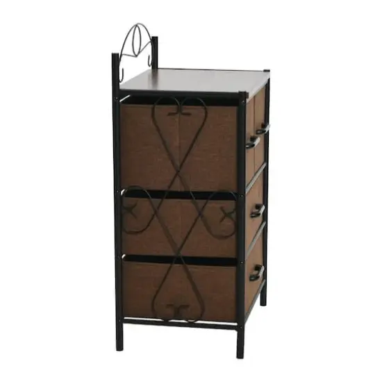 Household Essentials Victoria 32" 4-Drawer Dresser Mid Century Walnut {6}