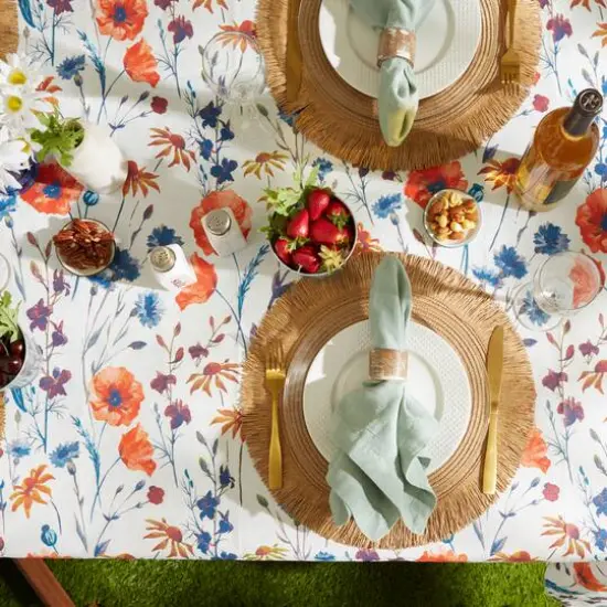 Spring Garden Vinyl Tablecloth 60" x 102" {6}