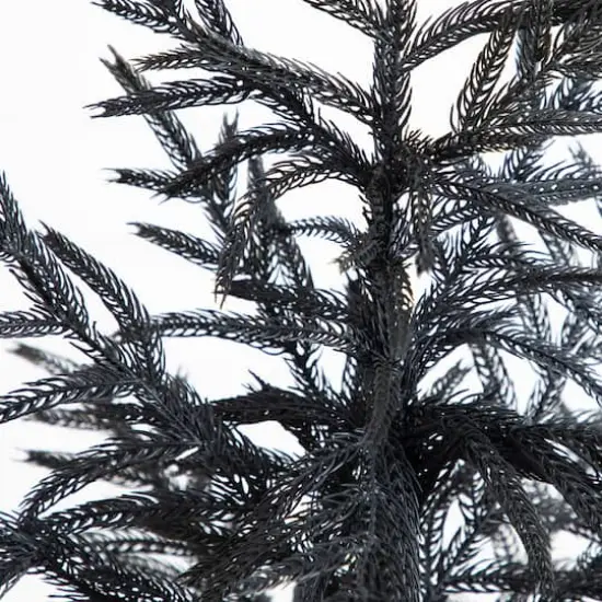 4ft. Artificial Halloween Real Touch Black Norfolk Pine Christmas Tree with Natural Look {4}