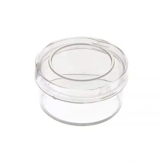 John Bead Mini Clear Plastic Round Containers, 12ct. {1}