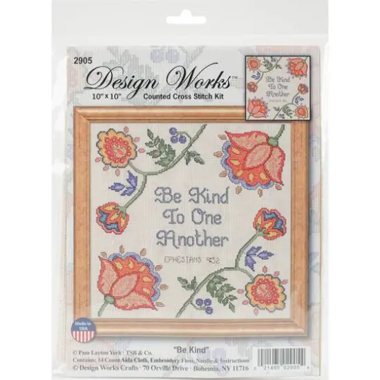 Design Works&trade; Be Kind Counted Cross Stitch Kit {1}