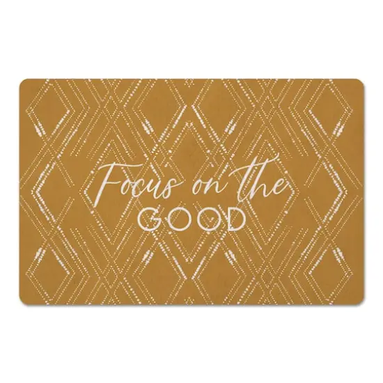 Focus on the Good Geo Diamond Floor Mat Gold {1}