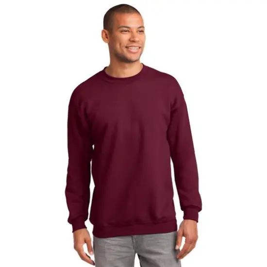 Port & Company&reg; Essential Fleece Crewneck Sweatshirt Cardinal {4}