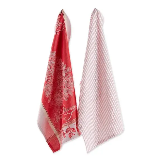 DII&reg; Vintage Merry Christmas Dishtowel Set {4}