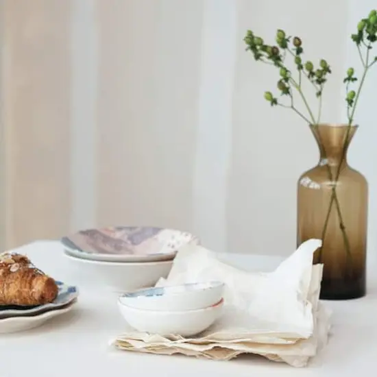 Hello Honey&reg; 7.75" Abstract Elegance Stoneware Bowl Set {4}