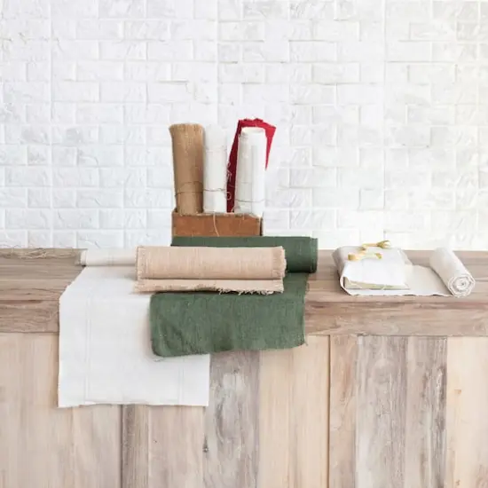 Hello Honey&reg; 6yd. Red Woven Torn Jute Fabric Roll {3}