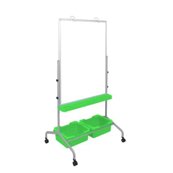 Luxor Classroom Chart Stand with Storage Bins {3}