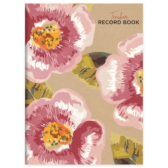 TF Publishing Floral Kraft Botanical 7.5" x 10.25" Teacher Record Grade Book {1}