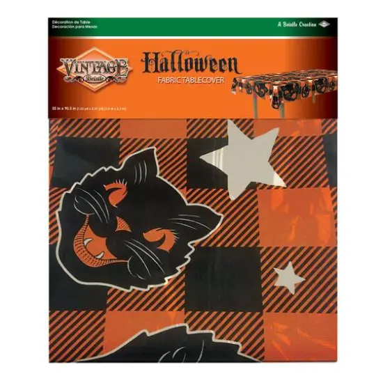 Beistle Vintage Halloween Fabric Tablecover {6}